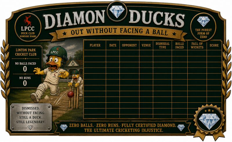 Diamond Ducks — Out Without Facing a Ball